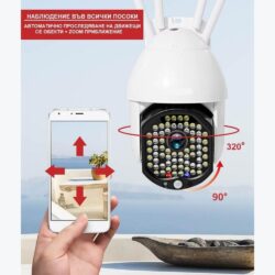Kамера 68 LED за наблюдение през телефона 5 Kамера 68 LED за наблюдение през телефона 1