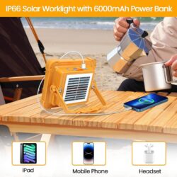 Alternative view of Соларна къмпинг лампа 100W с батерия 16500mAh и светлина 10000 LM