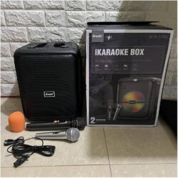 Alternative view of Караоке Тонколона Brodu BTS-1740 с 2 микрофона, RGB осветление, микрофон, USB/FM