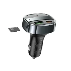 Трансмитер Hoco E70 с двойно USB,Type C, MP3 плеър FM ,Bluetooth