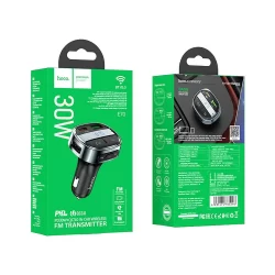 Трансмитер Hoco E70 с двойно USB,Type C, MP3 плеър FM ,Bluetooth 9 Трансмитер Hoco E70 с двойно USB,Type C, MP3 плеър FM ,Bluetooth 2