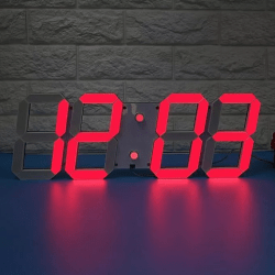 3D LED Часовник 6