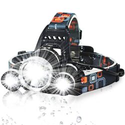 Челник 3 LED диода фенер за глава