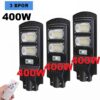 Соларна лампа 400W - 3 броя с датчик за движение и дистанционно 1 соларна лампа 400W 3 броя