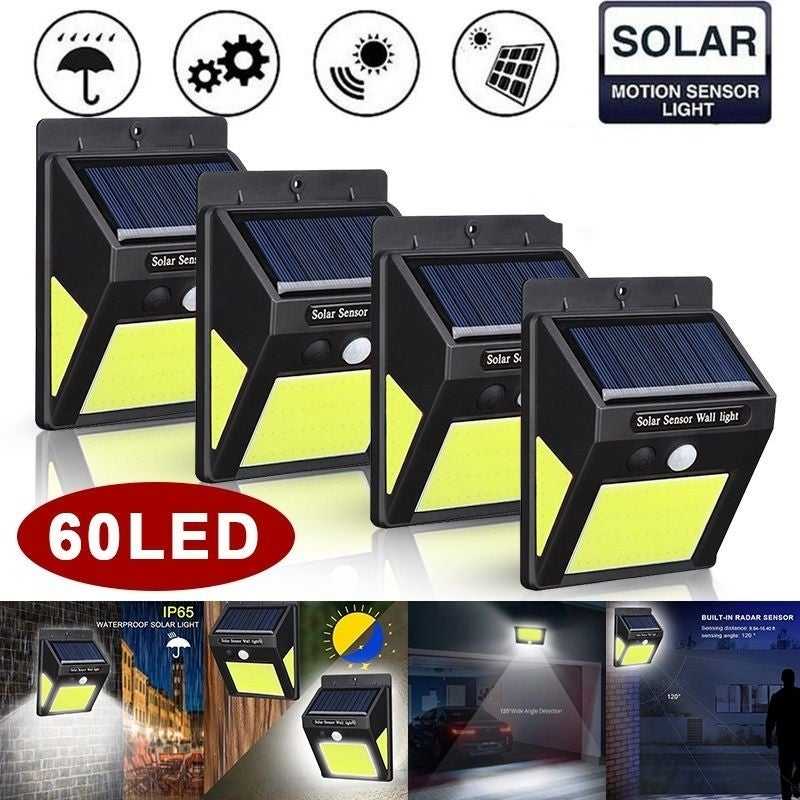 Соларна лампа 60 LED 10 Броя с датчик за движение 5 Соларна лампа 60 LED 10 Броя с датчик за движение - Image 3