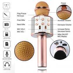 Караоке микрофон 858 с Bluetooth 4