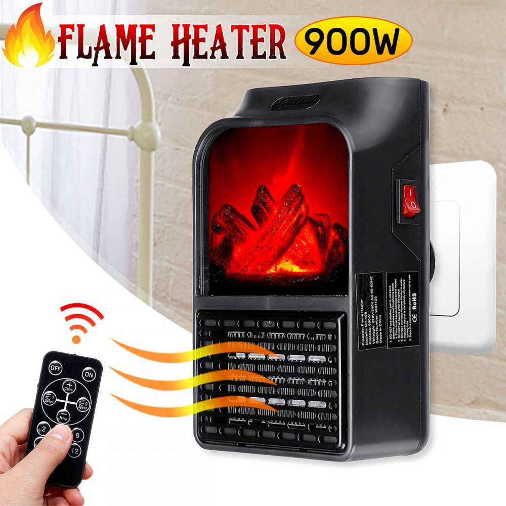 Вентилаторна Печка FLAME HЕАTER 900W, като камина 5 Вентилаторна Печка FLAME HЕАTER 900W, като камина - Image 3