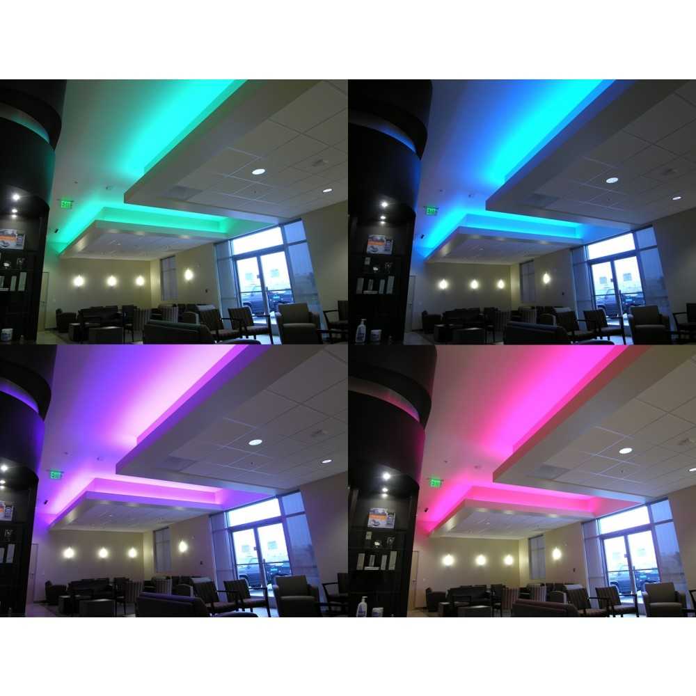 RGB лента LED 5 метра, диод 5050, с дистанционно и захранване 7 RGB лента LED 5 метра, диод 5050, с дистанционно и захранване - Image 5