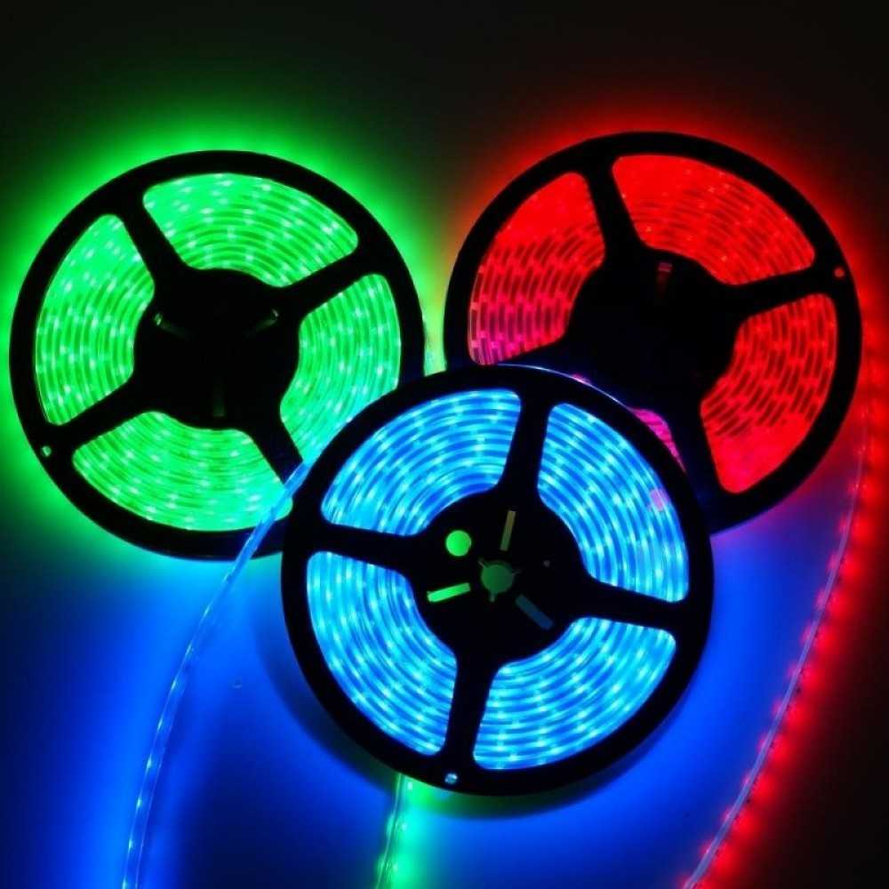 RGB лента LED 5 метра, диод 5050, с дистанционно и захранване 4 RGB лента LED 5 метра, диод 5050, с дистанционно и захранване - Image 2