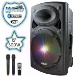 Караоке тонколона MBA F15 Superlux с 2 микрофона