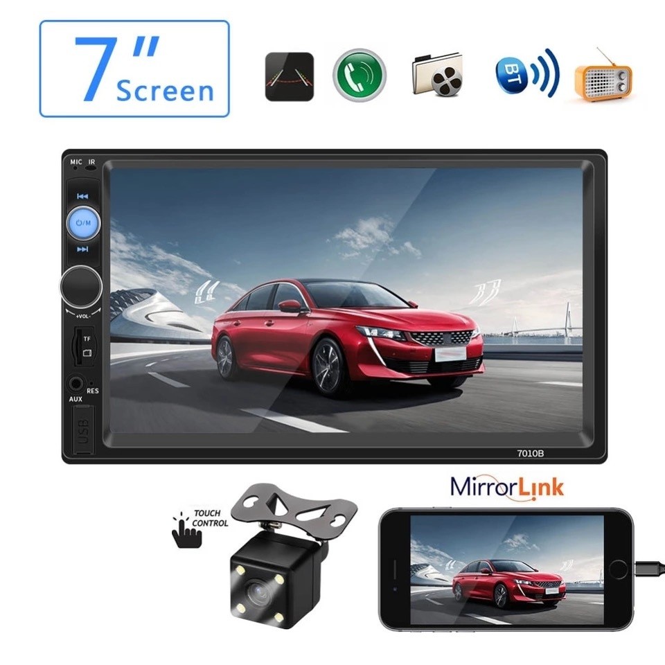 Мултимедия за автомобил 7010B , универсална TOUCH SCREEN 3 Мултимедия за автомобил 7010B