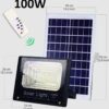 Соларен прожектор 100W, LED с отделен панел