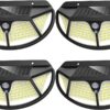 Соларна лампа 102 LED 4 броя с 3 странна осветеност