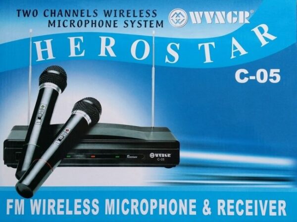 Безжични микрофони Herostar C05 с приемник, 2 броя 5 Безжични микрофони Herostar C05 с приемник, 2 броя - Image 3