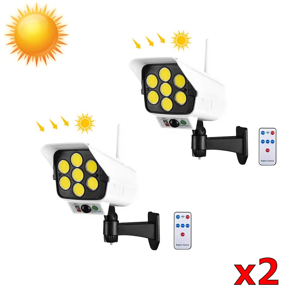 Соларна Лампа Камера 180W 77LED 2 броя с дистанционно 3 Соларна Лампа Камера 180W 77LED 2 броя с дистанционно