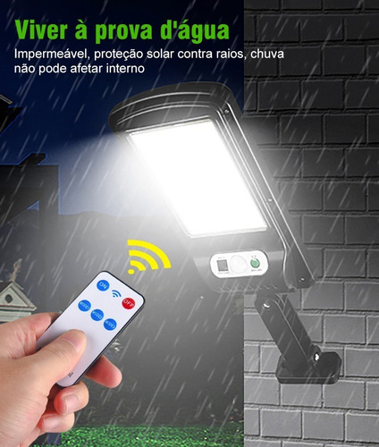 Соларна лампа 1200W LED 5 броя със сензор за движение, стойка и дистанционно 6 Соларна лампа 1200W LED 5 броя със сензор за движение, стойка и дистанционно - Image 4