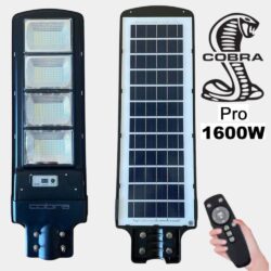 Соларна лампа COBRA PRO 400/800/1200/1600W 11 Улична соларна лампа Cobra 1600W с дистанционно