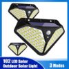 Соларна лампа 102 LED с 3 режима на осветеност! 1 Соларна лампа 102 LED с 3 режима на осветеност