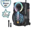 Тонколона караоке EK P12 ,12 инча с Bluetooth, Безжичен микрофон, USB, Радио, Цветомузика, Вграден акумулатор 2 Тонколона караоке EK P12 с безжичен микрофон