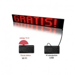 Светеща реклама LED Информационна табела P10R WIFI с надпис по Ваш избор