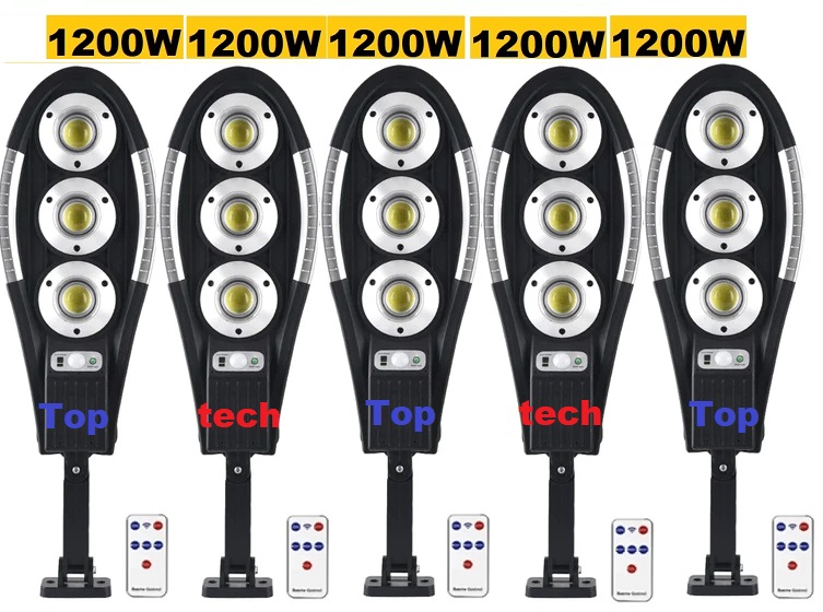 Соларна лампа 1200W 5 броя със стойка и дистанционно 3 соларна лампа 1200W 5 броя