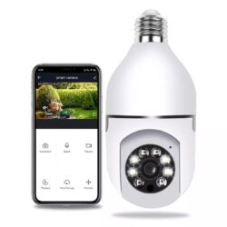 Камера крушка за наблюдение през телефона, въртяща Wifi - Image 4