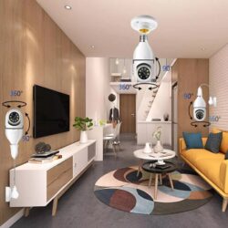 Камера крушка за наблюдение през телефона, въртяща Wifi - Image 3