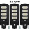 Улична соларна лампа 720W 3 броя 1 Улична соларна лампа 720W 3 броя
