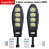 Соларна лампа Cobra 800W 2 броя със стойка и дистанционно 2 Соларна лампа Cobra 800W 2 броя със стойка и дистанционно