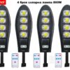 Соларна лампа Cobra 800W 4 броя със стойка и дистанционно