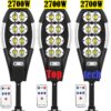 Соларна лампа 2700W 3 броя със стойка и дистанционно 2 Соларна лампа 2700W 3 броя