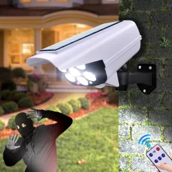 Соларна Лампа Камера 3 броя с дистанционно 180W Мощност 77LED 6 Соларна Лампа Камера 3 броя с дистанционно 180W Мощност 77LED 1